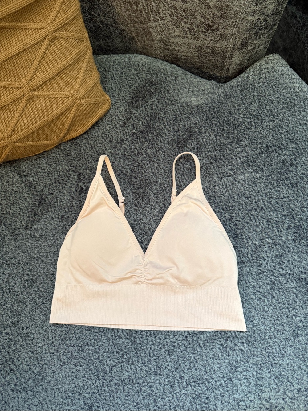 aerie Seamless Light Pink padded Bralette - Soft Support Crop Top